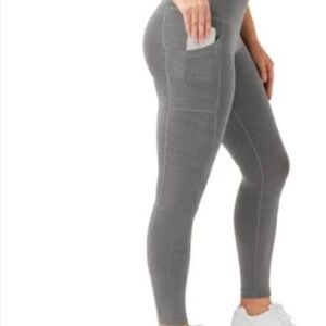 NWOT Member's Mark Soft Ribbed High Rise Leggings in Gray Women's size Small